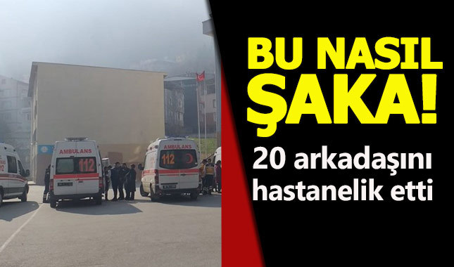 İlkokulda yapıştırıcı şakası 20 öğrenciyi hastanelik etti