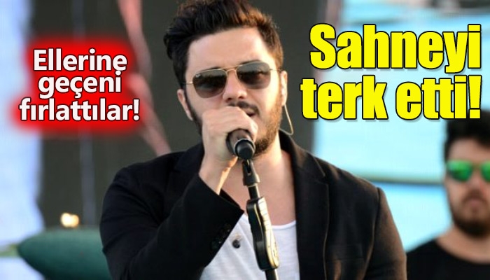 İlyas Yalçıntaş'ın sahneyi terk etmesi