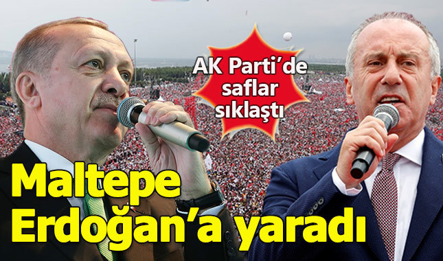 İnce'nin Maltepe mitingi Erdoğan'ın oylarını arttırdı
