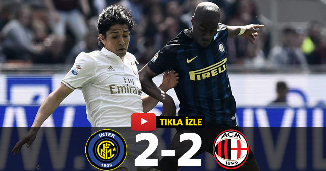 Inter 2-2 Milan (Maç Özeti - Goller)