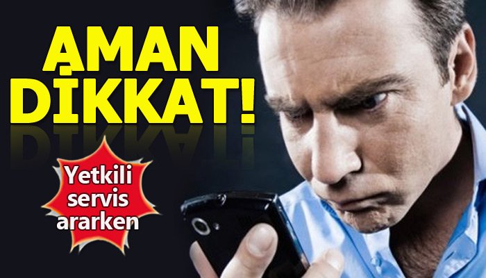İnternette yetkili servis tuzağı