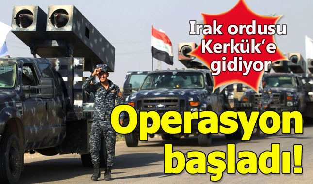 Irak ordusu yola çıktı! Kerkük operasyonu resmen başladı