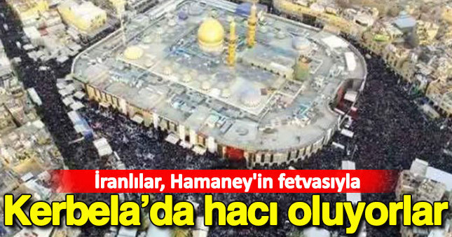 İranlılar Kerbela'da hacı oluyor