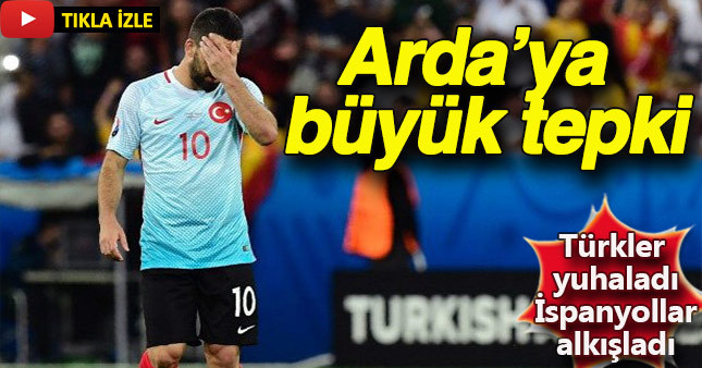 İspanya maçında yıldız futbolcu Arda Turan'a taraftarlardan büyük tepki geldi
