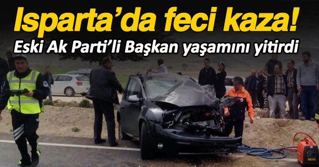 Isparta’da otomobille otobüs çarpıştı