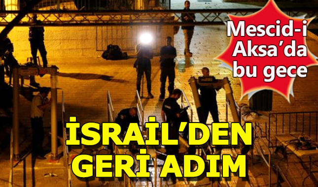 İsrail, Mescid-i Aksa'daki dedektörleri kaldırdı