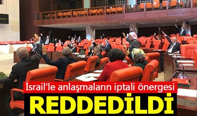İsrail anlaşmalarının iptali önergesini AKP reddetti