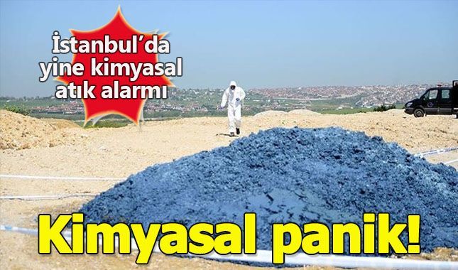 İstanbul Büyükçekmece'de yine kimyasal atık tepit edildi