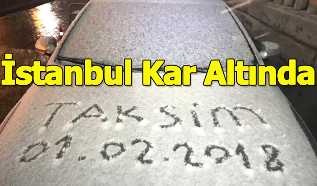 İstanbul kar altında!