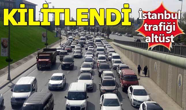 İstanbul Yeşilköy Havalimanı yönü trafiği kilitlendi - Yandex yol durumu trafik yoğunluğu