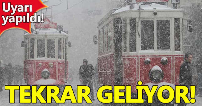 İstanbul için kar uyarısı geldi!