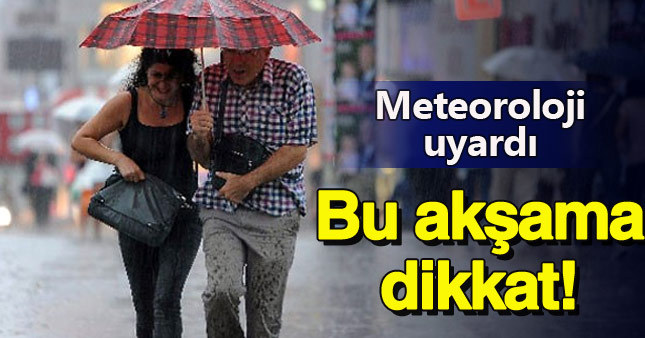 İstanbul için kritik yağmur uyarısı