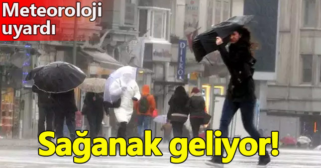 İstanbul için sağanak yağmur uyarısı