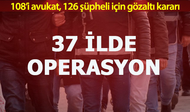 İstanbul merkezli 37 ilde FETÖ operasyonu:114 gözaltı