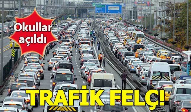 İstanbul trafiğinde 'ikinci dönem' yoğunluğu - trafik yol durumu harita