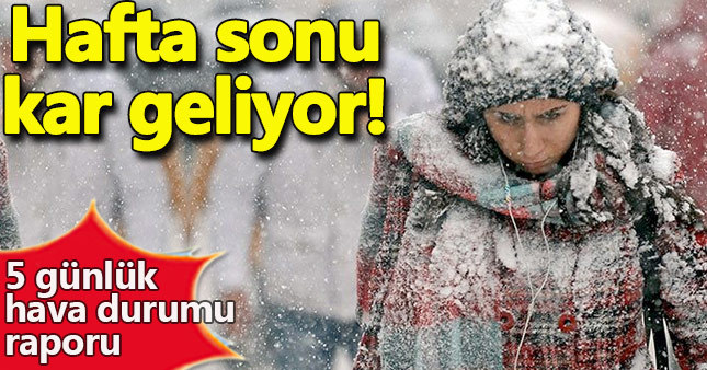 İstanbul'a kar geri geliyor
