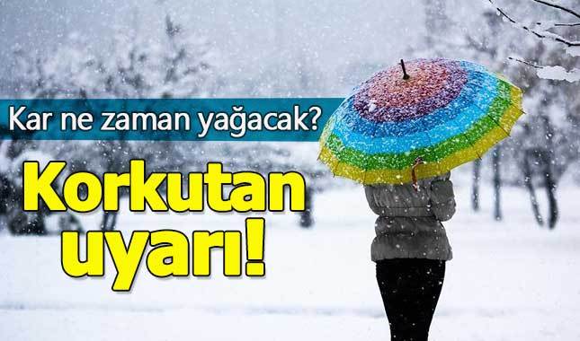 İstanbul'a ne zaman kar yağacak - Meteorolojiden önemli uyarı