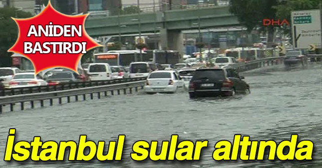 İstanbul'da Bayram sabahı şiddetli yağış