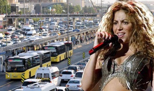 İstanbul'da Shakira trafiği! Yollar kapatılıyor
