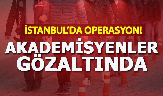 İstanbul'da akademisyenlere gözaltı