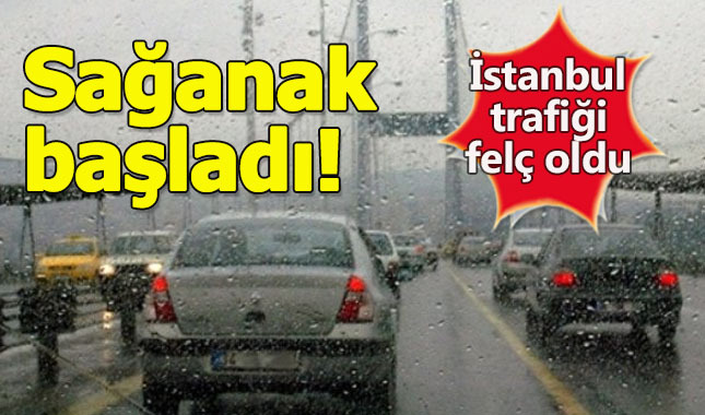 İstanbul'da beklenen sağanak erken başladı! İstanbul trafik durumu - İstanbul yol durumu
