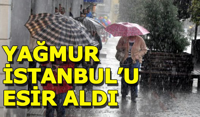 İstanbul'da beklenen yağmur başladı. Ne zaman sona erecek?