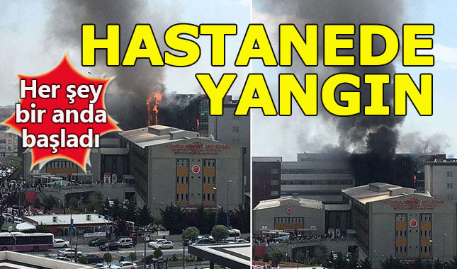 İstanbul'da devlet hastanesinde yangın!