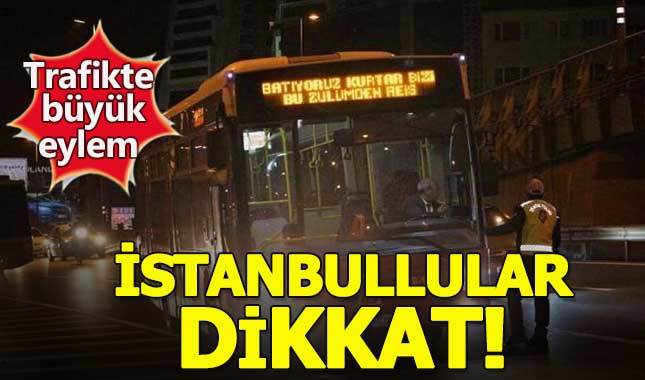 İstanbul'da erguvan otobüsleri kontak kapatıyor