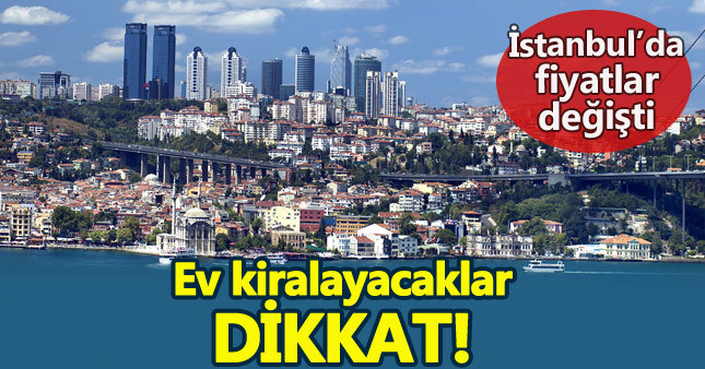 İstanbul'da ev kiralarının fiyatı düştü