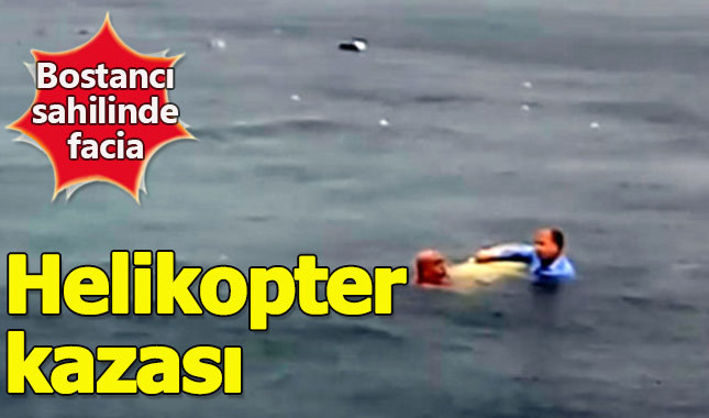 İstanbul'da helikopter denizde düştü yaralılar var