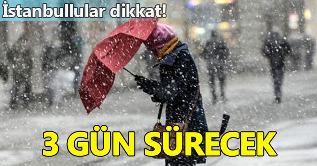İstanbul'da kar yağışı o gece bastıracak
