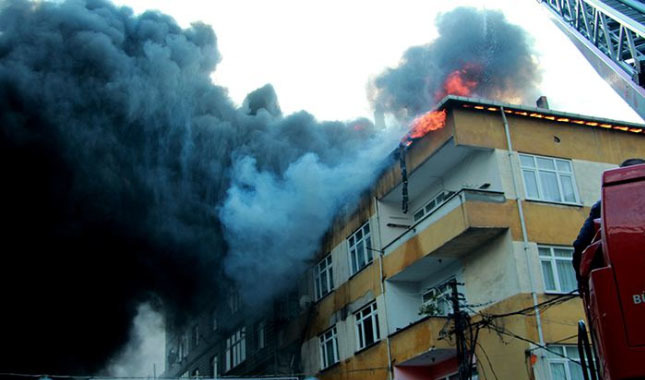 İstanbul'da korkutan yangın