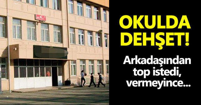 İstanbul'da ortaokulda dehşete düşüren olay