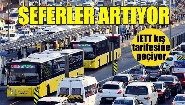 İstanbul'da otobüs ve metrobüs seferleri artıyor