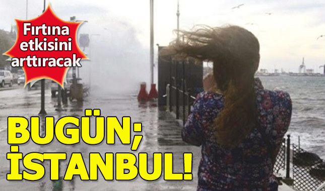 İstanbul'da şiddetli fırtına vatandaşlara zor anlar yaşatıyor