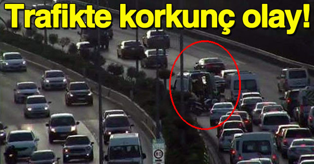 İstanbul'da trafiği kilitleyen feci olay!