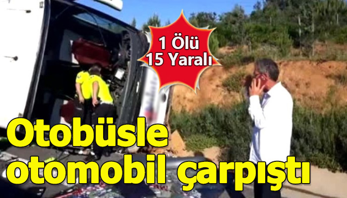 İstanbul'da yolcu otobüsüyle otomobil çarpıştı