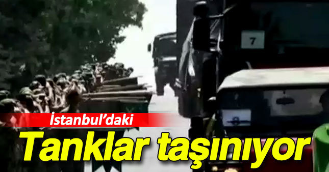 İstanbul'daki tanklar taşınıyor 