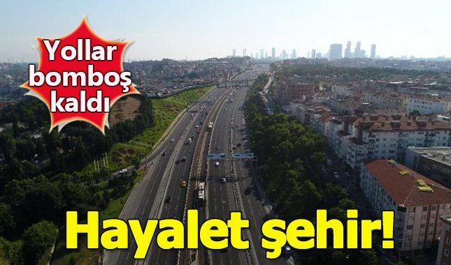 İstanbullular tatile çıktı, yollar bomboş kaldı