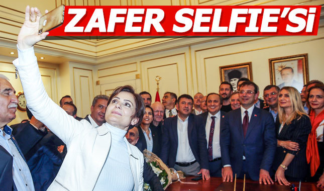 İstanbul'u kazanan CHP'den zafer pozu