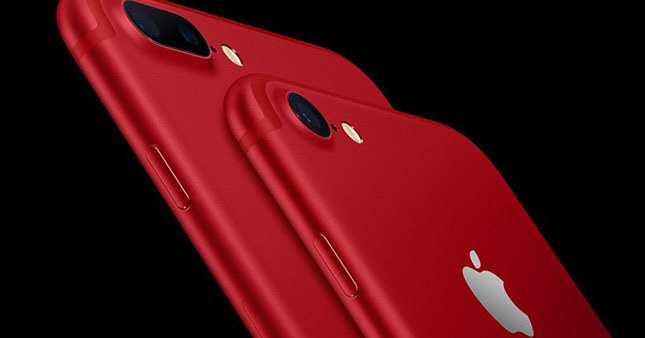 İşte karşınızda kırmızı Iphone 7!