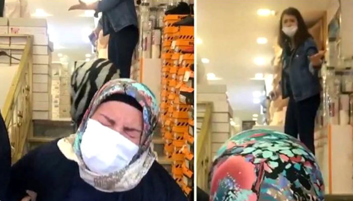 İstediği ayakkabıyı almayan annesini merdivenden itti!