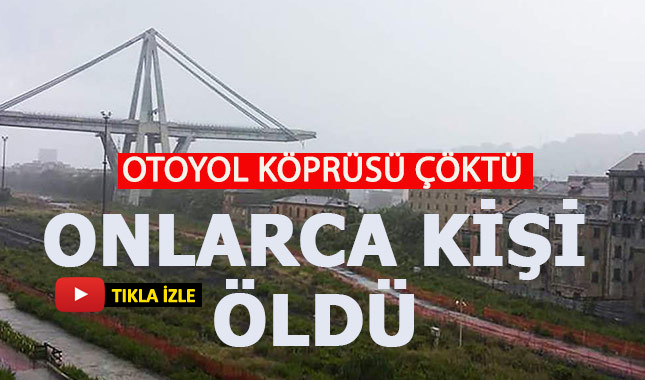 İtalya'da otoyol köprüsü çöktü