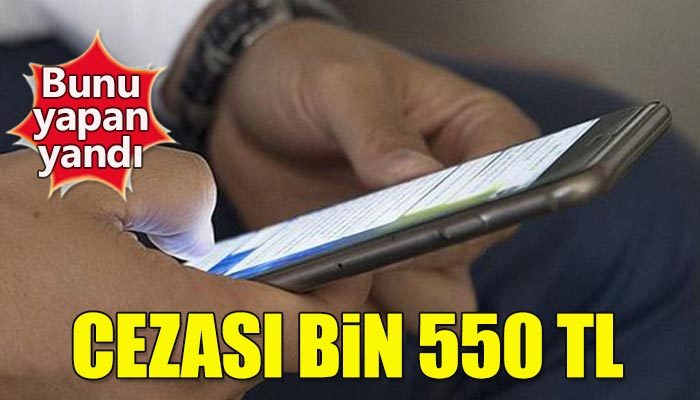 İzinsiz ticari mesajın cezası bin 550 lira