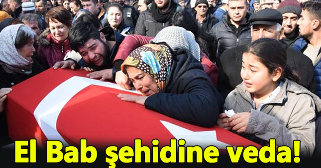 İzmir El Bab şehidini son yolculuğuna uğurladı