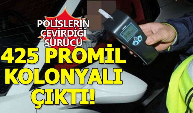İzmir'de alkol aldığı sanılan sürücü kolonyalı çıktı!