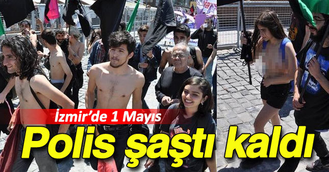 İzmir'de ilginç 1 Mayıs protestosu