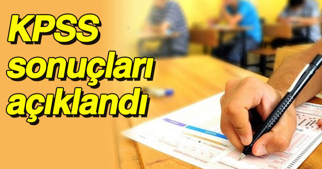 KPSS 2016 sonuçları açıklandı