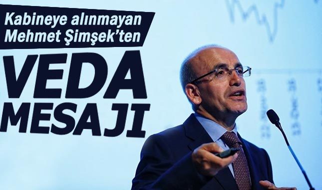 Kabineye alınmayan Mehmet Şimşek veda etti