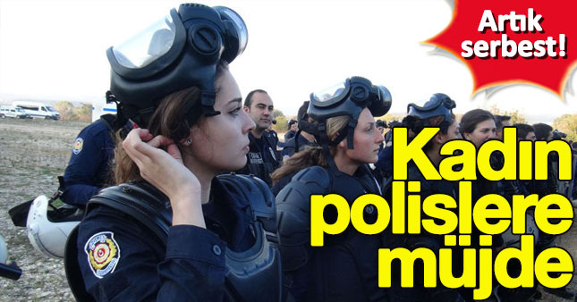 Kadın polislerde de başörtüsü serbest